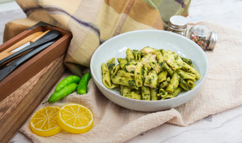 Notre recette de pâtes au citron et pesto 🍋